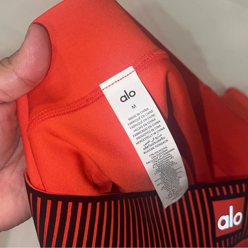🆕ALO YOGA Airlift High-Waist 7/8 Line Up Legging in Hot Summer